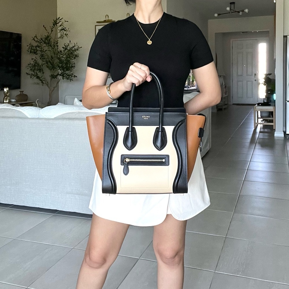 🍓CELINE Luggage Tricolor - Picture 15 of 16